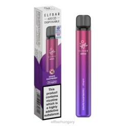 elfbar 600v2 eldobható vape - 20mg szőlő málna RFJP24