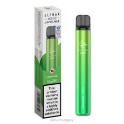 elfbar 600v2 eldobható vape - 20mg zöld citrom RFJP15