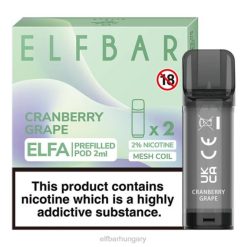 elfbar elfa előretöltött hüvely - 2 ml - 20 mg (2 csomag) áfonyás szőlő RFJP127