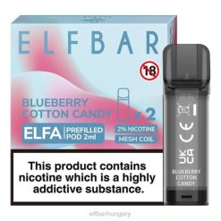 elfbar elfa előretöltött hüvely - 2 ml - 20 mg (2 csomag) áfonyás vattacukor RFJP124