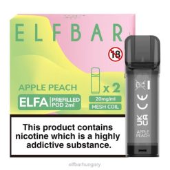 elfbar elfa előretöltött hüvely - 2 ml - 20 mg (2 csomag) alma őszibarack RFJP116