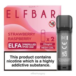 elfbar elfa előretöltött hüvely - 2 ml - 20 mg (2 csomag) eper málna RFJP112