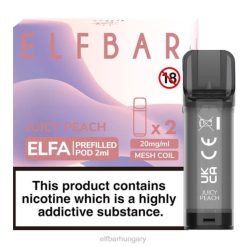 elfbar elfa előretöltött hüvely - 2 ml - 20 mg (2 csomag) lédús őszibarack RFJP125