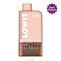 ELFBAR előretöltött hüvelykészlet lowit 5500 2%nic barack barackhüvely+barna akkumulátor 8BJF137