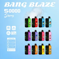 Bang Blaze Starry tartós vape 50k fújás, 550mAh Type-C 12 íz