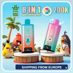 Bang King 200K Puffs 8-in-1 Vape – 8 Flavor 650mAh EU raktár