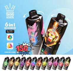 Bang Legend 150000 Puffs 6in1 – eldobható, 850mAh mesh