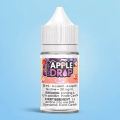 Apple Drop Salt E-Liquid - Grape 30ml – Tangy Grape, 50/50