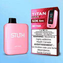 STLTH Titan Max hosszantartó vape - Juicy Peach, 50000 puff