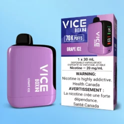 Vice Box 2 Eldobható - Szőlő Jég, 70000 slukk, 30 ml, USB-C